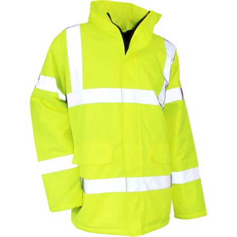 Parka haute visibilité imperméable LMA Sureté Jaune Fluo M