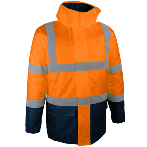 Parka haute-visibilité orange doublure et rembourrage polyester - SINGER - PARDO L
