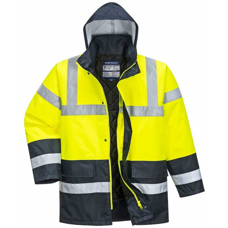 Parka Bicolore Traffic Couleur : Jaune Taille m Portwest