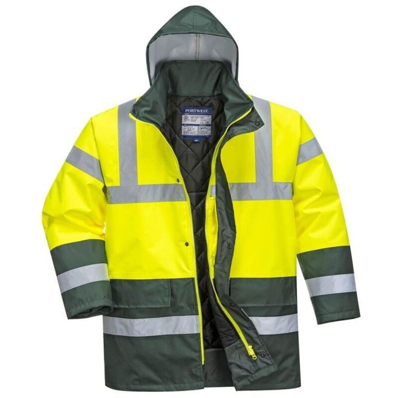 Parka Bicolore Traffic Couleur : Jaune/vert Taille m Portwest