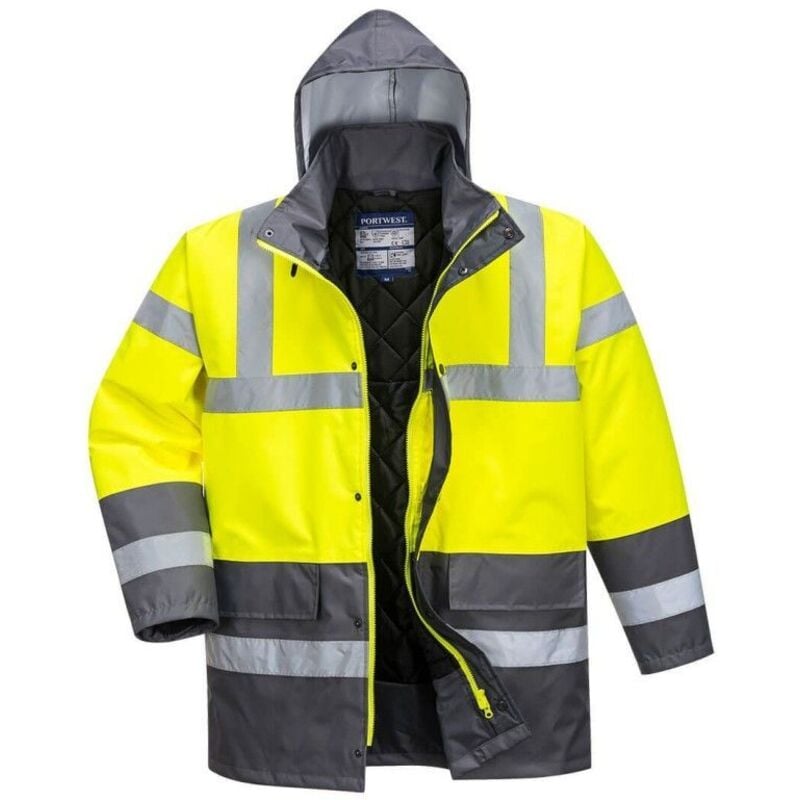 Parka Bicolore Traffic couleur : Jaune/Gris taille m Portwest