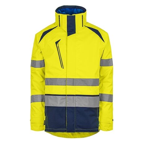Parka haute visibilité recyclée LONG LIFE jaune/marine - S - T2S