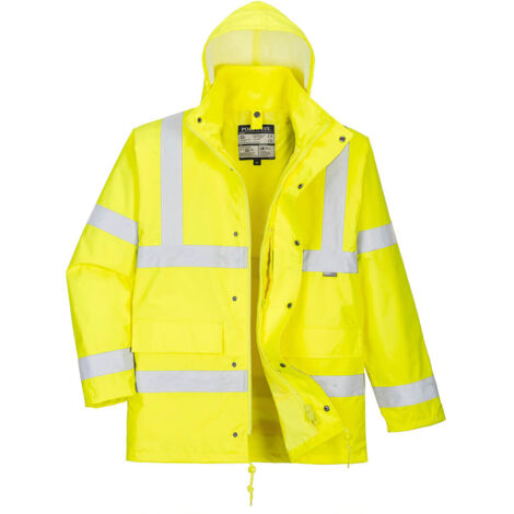Parka Hi-Vis 4-en-1 couleur : Jaune taille 4XL - PORTWEST