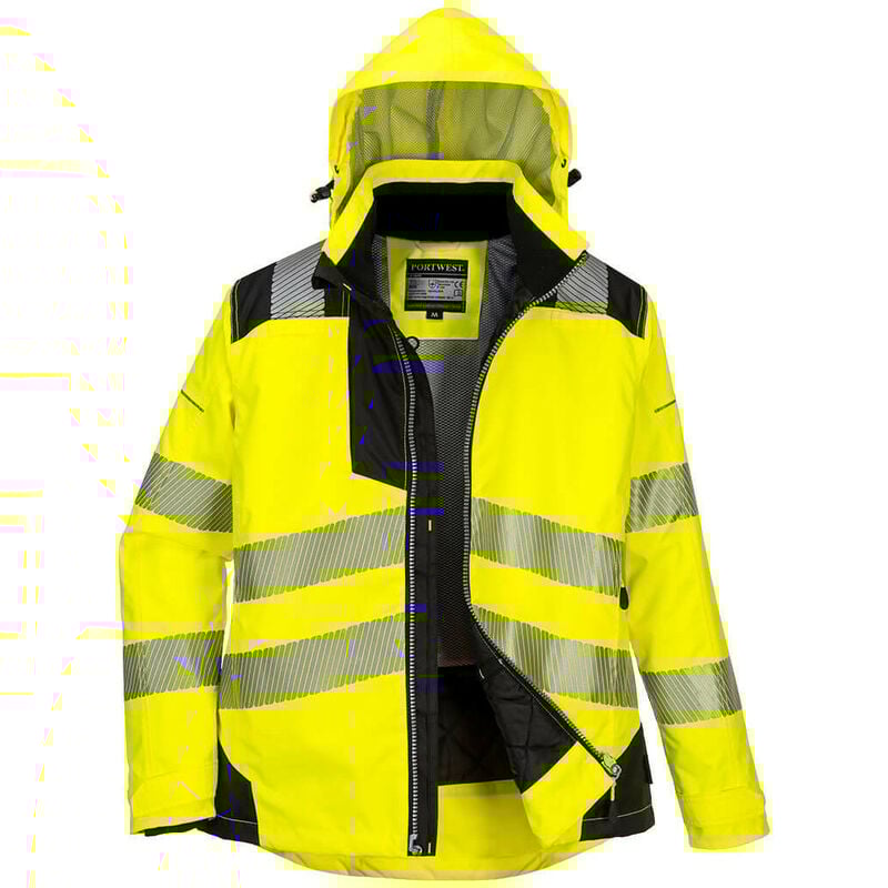 Parka d'hiver PW3 pour Femmes couleur : Jaune/Noir taille xxl Portwest