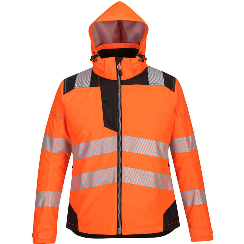 Portwest - Parka de travail hiver haute-visibilité imperméable Femme PW3 Orange Fluo xs