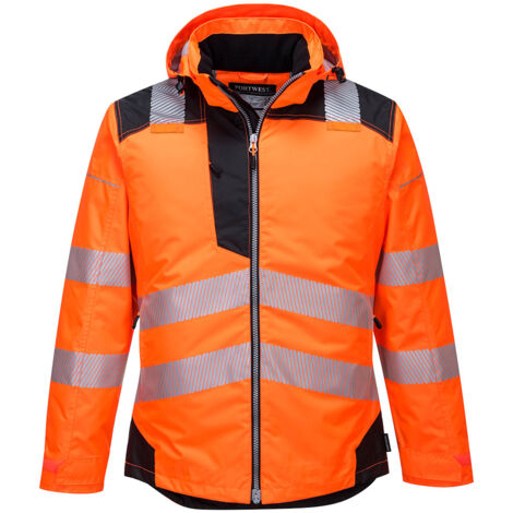 Parka HV PW3  couleur : Orange/Noir taille XXL - PORTWEST