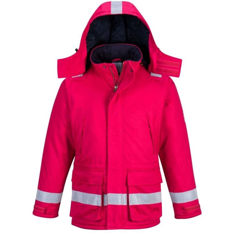 Parka ignifugée Portwest antistatique hiver Rouge m