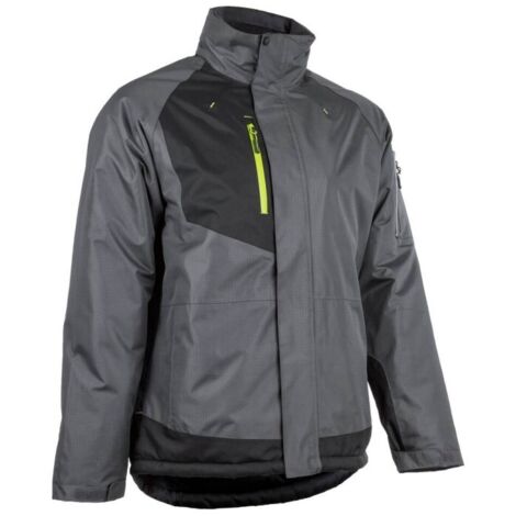 Parka imperméable multipoches avec capuche Coverguard YUZU EN343 EN14058 Anthracite S