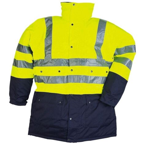 Parka jaune fluo/marine Stormflash- taille M - Sioen