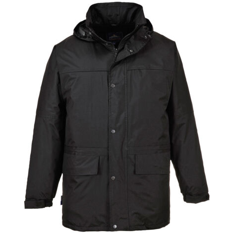 Parka Oban doublée polaire couleur : Noir taille XXL - PORTWEST