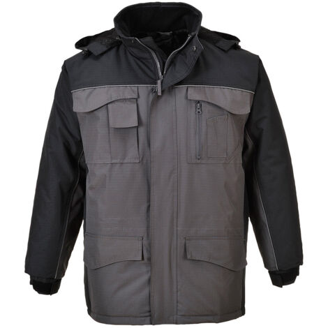 Parka RS Bicolore couleur : Noir/Gris taille L - PORTWEST