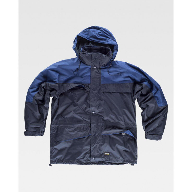 

Parka con forro polar interior desmontable WORKTEAM Sport S1100 | L - Marino+Azulina