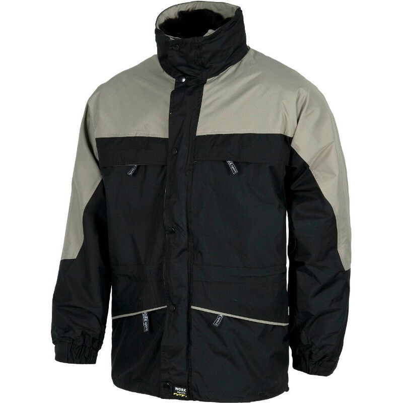 

Parka con forro polar interior desmontable WORKTEAM Sport S1100 | L - Negro+Beige