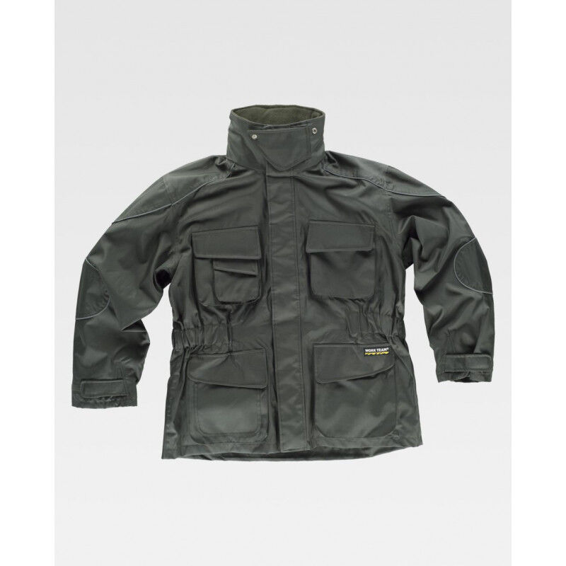 

Parka con forro polar interior desmontable con vivos reflectantes WORKTEAM S1130 | Verde - M