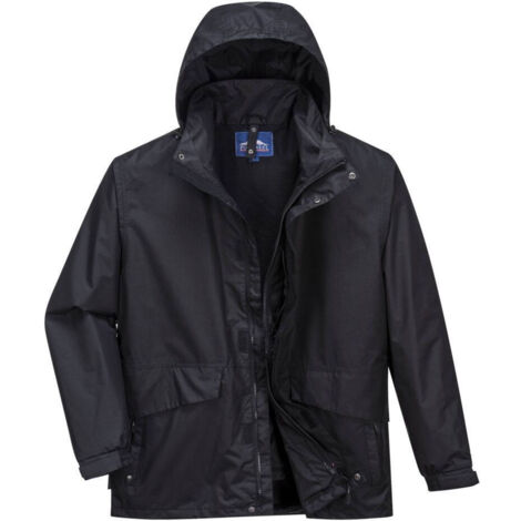 Parka traspirante 3 in 1 Argo Colore: Nero Taglia L - Portwest