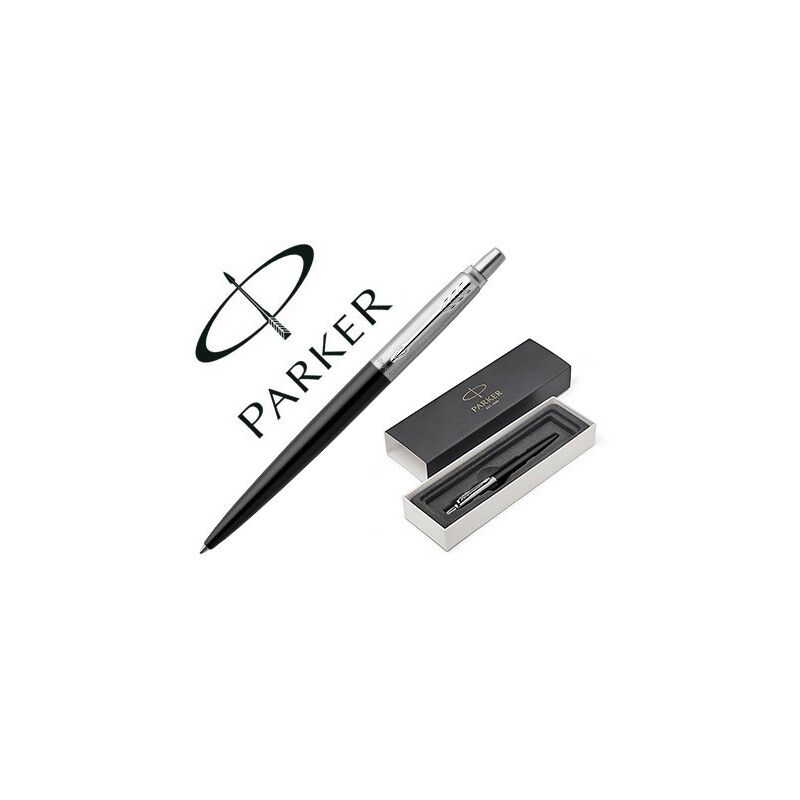 

Parker bolgrafo jotter bond street black tinta azul acero negro