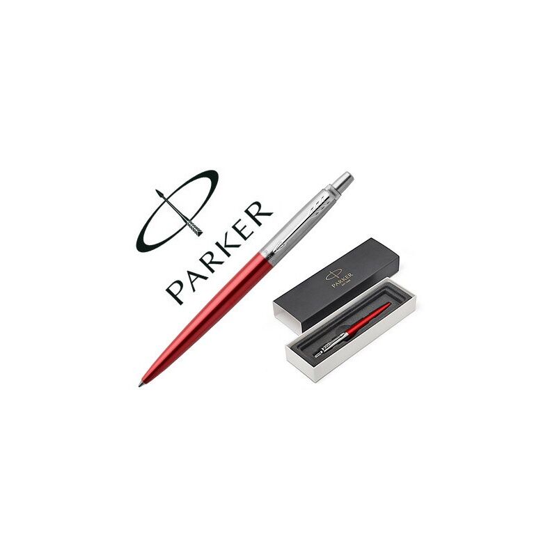 

Genérica - Parker bolgrafo jotter kensington red tinta azul acero rojo