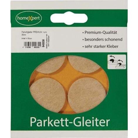Parkettgleiter Premium 35 mm Filz natur rund selbstklebend