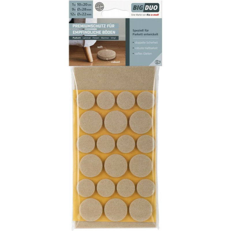 

Juego De Tampones Parquet Bigduo 22 St.