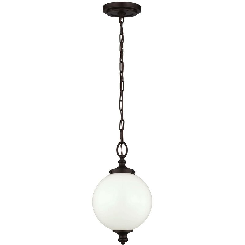 Elstead Lighting - Elstead Parkman - 1 Light Small Globe Ceiling Pendant Bronze, E27
