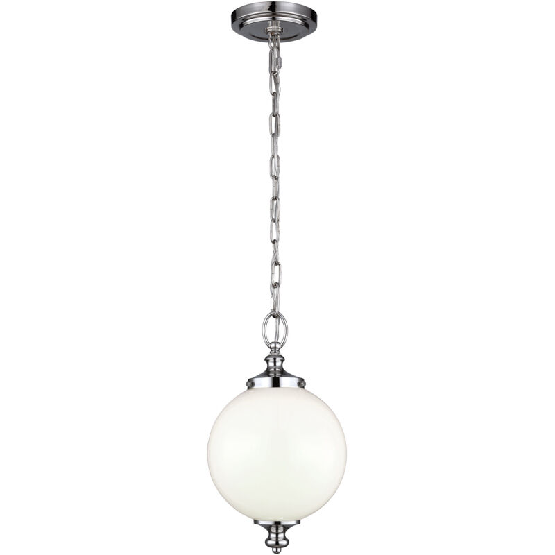 Parkman - 1 Light Small Globe Deckenanhänger Aus Poliertem Nickel, E27 - Elstead