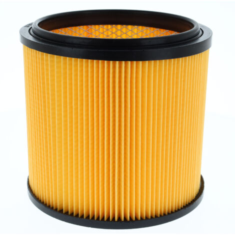 Parkside – Filtre plissé renforcé pour aspirateur eau et poussière – Grille intérieure en acier – Lavable – Compatible PNTS 23E et autres modèles
