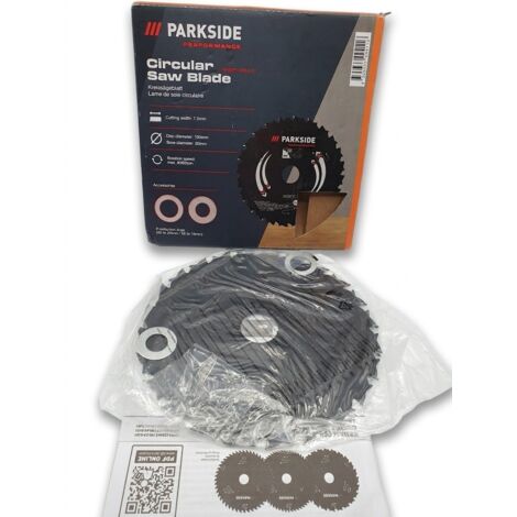 PARKSIDE PERFORMANCE - Lame de scie circulaire - 190mm 24 dents - Avec bagues de réduction - Voir photos