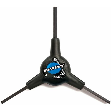 ParkTool Chiave Tripla a Y AWS-7 45 - T25, Nero (Schwarz)