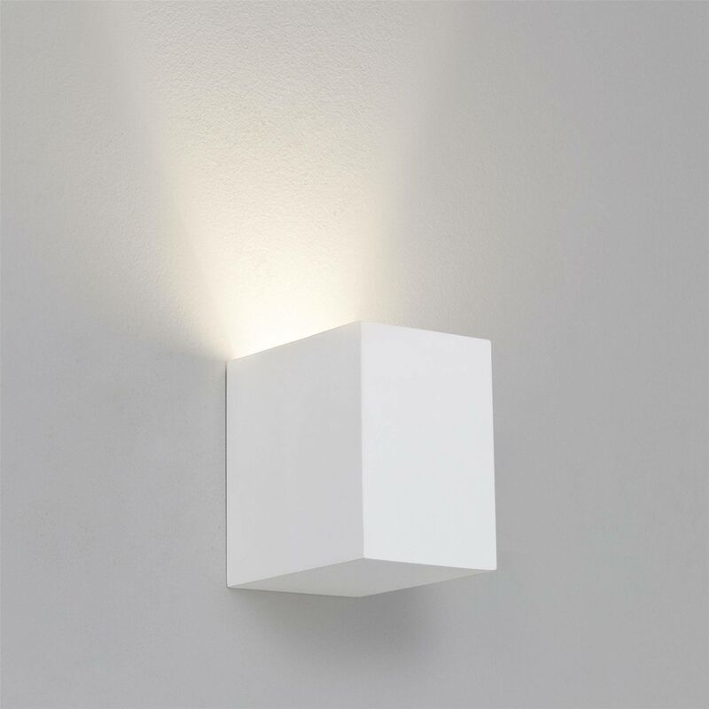 Astro Parma 110 - 1 Light Indoor Wall Light White, Paintable Plaster, GU10