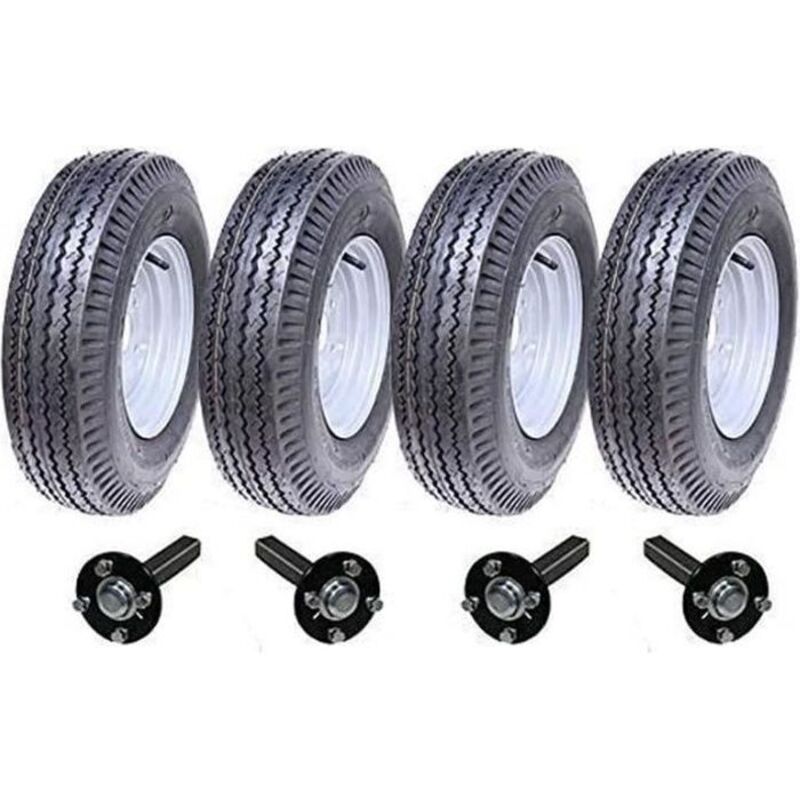 Parnells High Speed Twin Axle Trailer Kit 5.00-10 Road Legal Wheels Hub Stud Axle 500 10