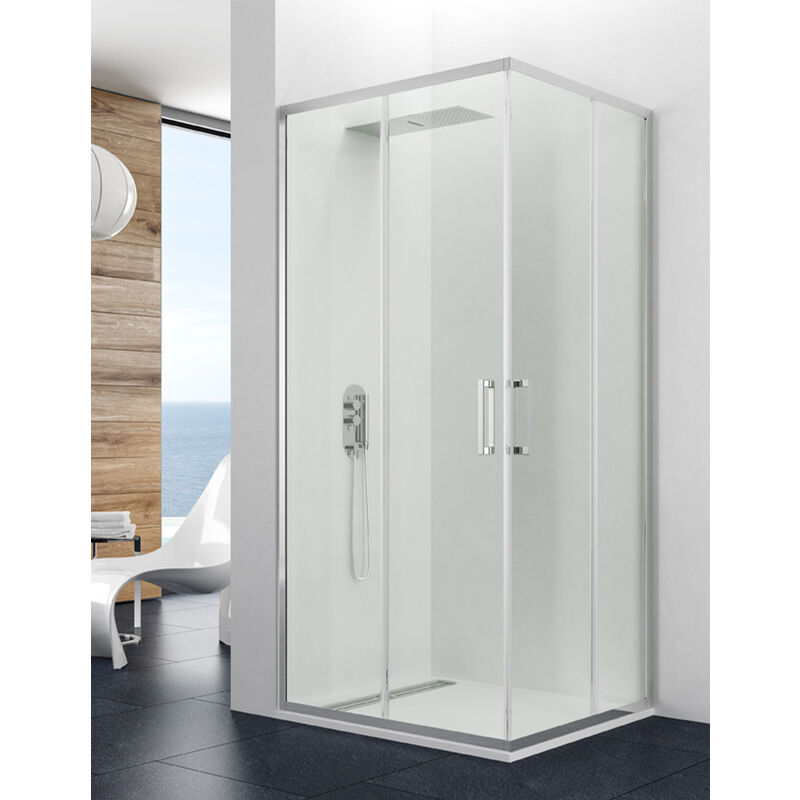 Paroi - Cabine angulaire Allstone titan 2+2 70x70 cm Transparent