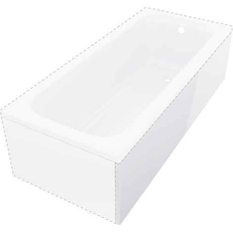 Paroi de baignoire 180 cm long côté blanc - Arixo