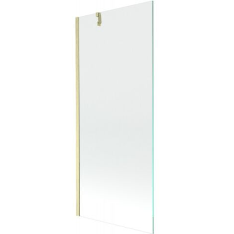 Paroi de baignoire à 1 vantail Mexen Next 80 x 150 cm, transparent, or brossé - 895-080-000-00-00-55