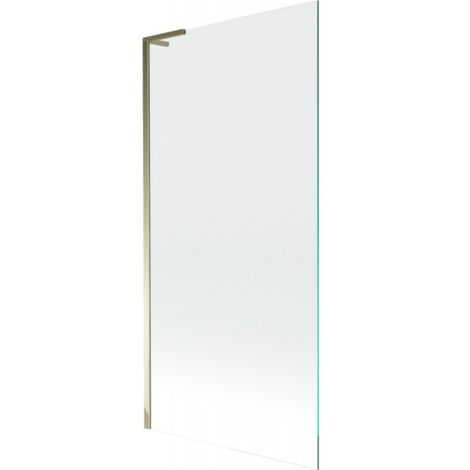 Paroi de baignoire en verre Mexen Next L 1-volet 90 x 150 cm, transparent, dorée - 895-090-000-03-00-50
