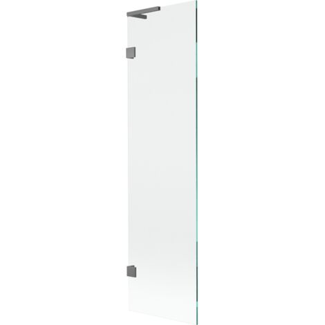 Paroi de baignoire Mexen Lunar L 1 panneau 50 x 150 cm, transparent, métal canon - 897L-050-000-95-00