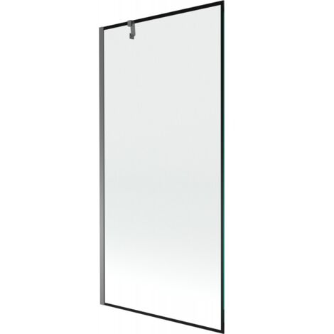 Paroi de baignoire Mexen Next 1 battant 90 x 150 cm, motif noir, gun metal - 895-090-000-00-70-95