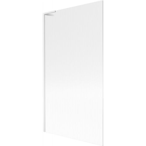 Paroi de baignoire Mexen Next L 1 volet 100 x 150 cm, rayé, blanc - 895-100-000-03-09-20