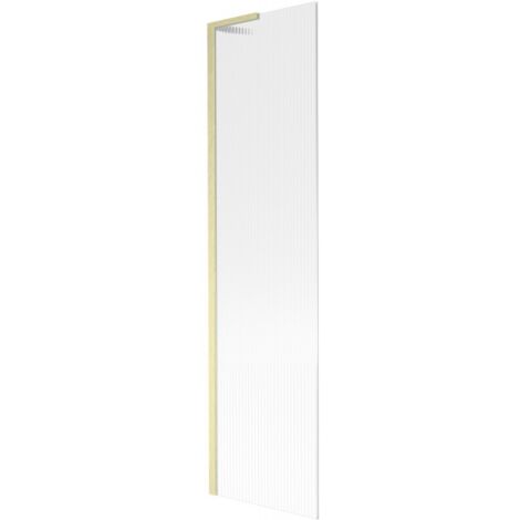 Paroi de baignoire Mexen Next L 1-volet 50 x 150 cm, rainures, or brossé - 895-050-000-03-09-55