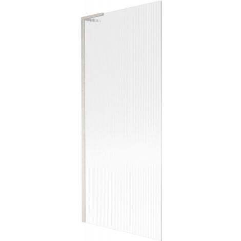 Paroi de baignoire Mexen Next L 1 volet 80 x 150 cm, rayé, nickel brossé - 895-080-000-03-09-97