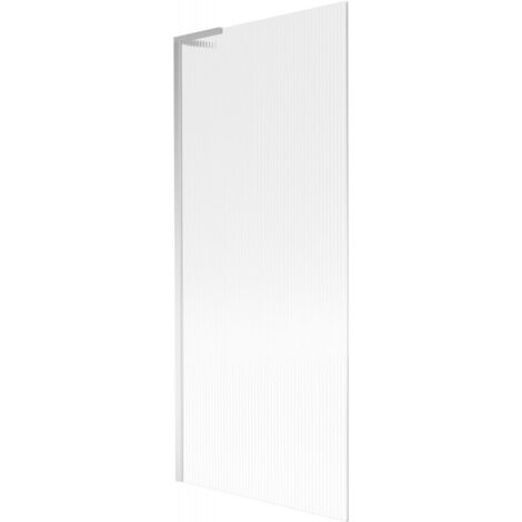 Paroi de baignoire Mexen Next L, 1 volet, 80 x 150 cm, rayures, chrome - 895-080-000-03-09-01