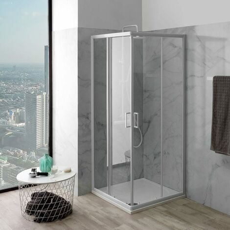 Paroi De Douche 75X75 Verre Transparent 4 Mm  Venere
