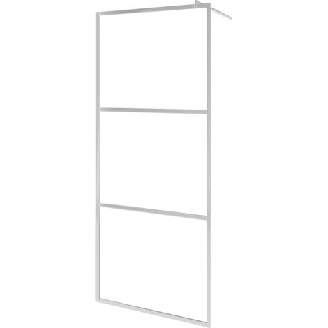 Paroi de douche à l\'italienne à verre ESG dépoli 100x195 cm