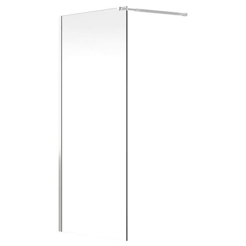 Paroi de douche à l'italienne - Chrome - Verre 6 mm - 120x200 cm - DAREN