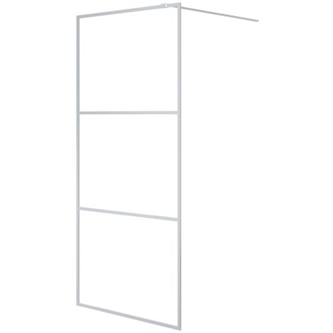 Paroi de douche Argenté 90x195 cm Verre ESG transparent CFW843632