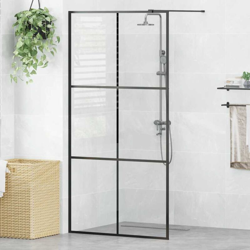vidaXL Duschwand für Begehbare Dusche mit Klarem ESG Glas 100x195 cm