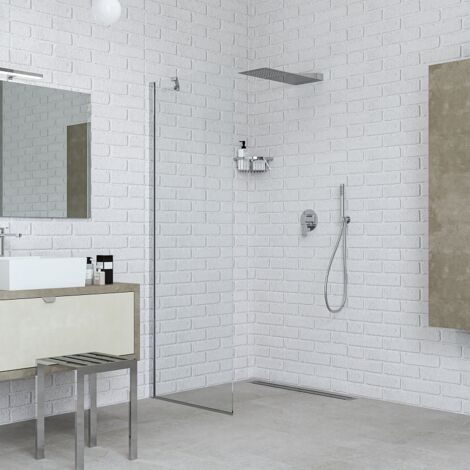 Paroi de douche fixe 70 cm verre transparent Ponsi Gold BBGOLTFW70 70 cm (68-70)