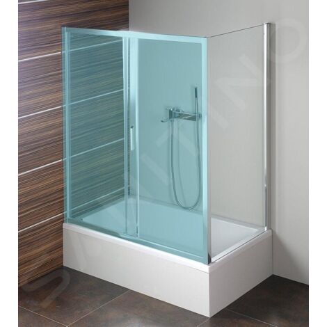 Paroi de douche fixe 90 cm – Verre de sécurité 6 mm – Aluminium poli – Installation facile – MD3316 – Polysan