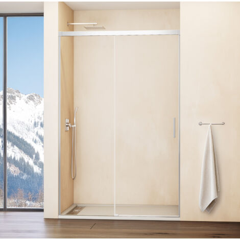 PAROI DE DOUCHE FIXE+COULISSANT 135-140 cm. MODÈLE: BASICA