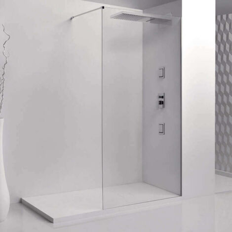 Paroi de douche fixe Single chromé - 90 cm