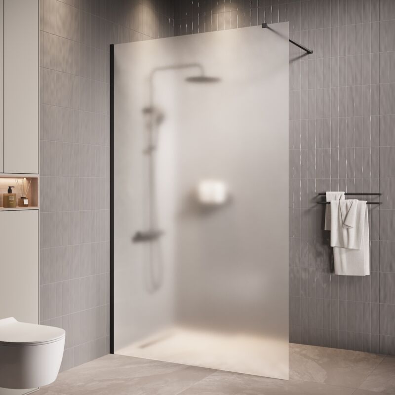 Badplaats - Douche à l'italienne Florida - 120 x 200 cm Noir -